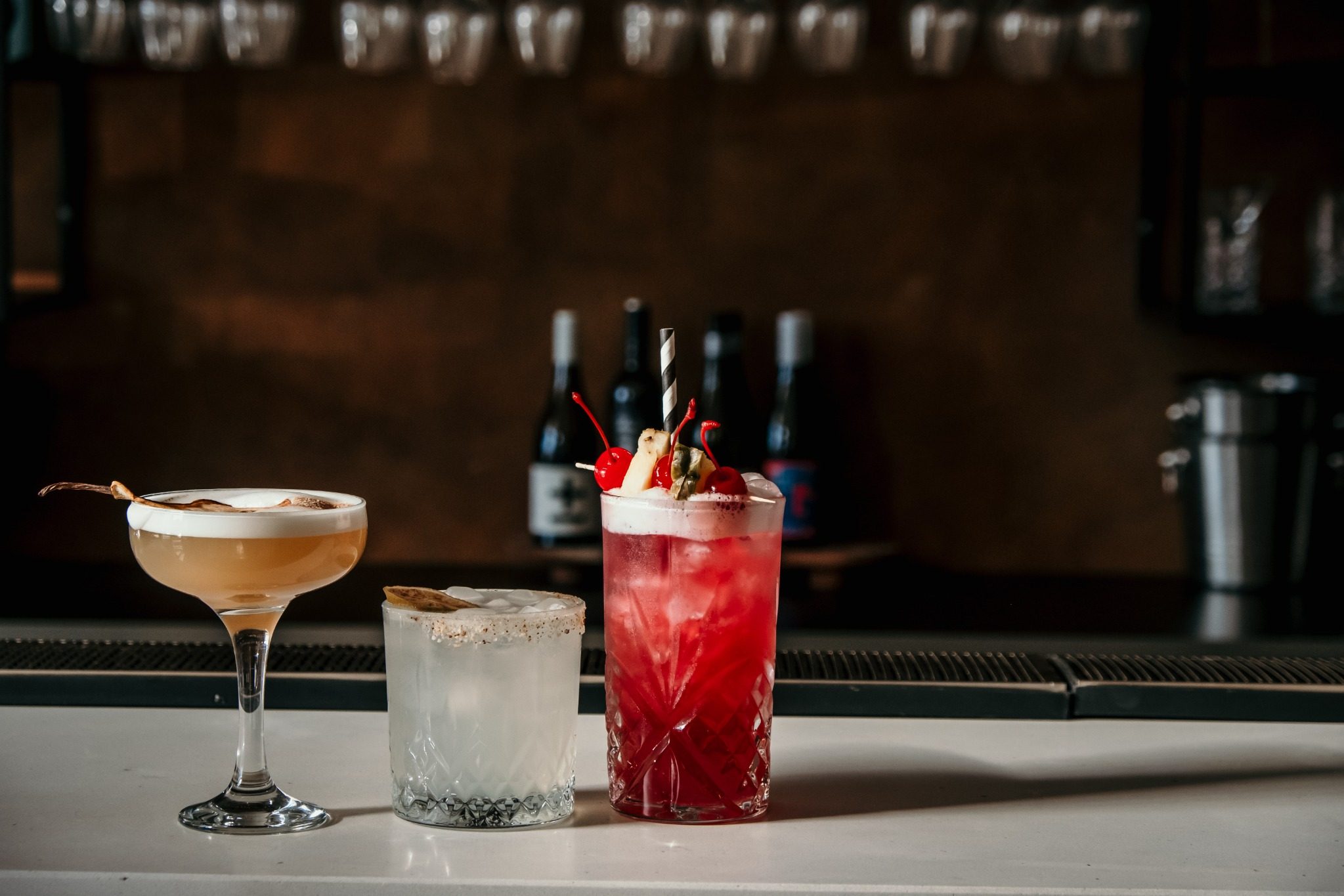 Cocktails at Oak & Anchor Wine Bar, Port Fairy